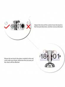 复古翻页钟，桌面钟，翻页数字钟，机械钟，自动翻页钟，电池供电，内置齿轮，适合办公室和家居装饰的翻盖式桌面钟