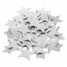 Foam Stickers, EVA Self Adhesive Glitters Foam Shape Sticker Craft Supplies For Scrapbook Card DIY Making Home Decor - 星星120顆 - 查看 1