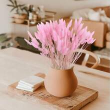 100 piezas de ramos de colas de conejo secas y mezcladas - Perfectas para arreglos florales DIY y decoración del hogar | Ideal para bodas, estilo rústico y celebraciones como Halloween, San Valentín, Acción de Gracias y Navidad