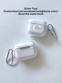 1 pezzo Accessorio gancio per auricolari personalizzato con nome, compatibile con Apple 1/2, Pro, 3, 4, personalizzato, unico, idea regalo ideale per lui, lei, fidanzato, fidanzata, famiglia, amici, nonni, amanti degli animali domestici per anniversari, compleanni, lauree, matrimoni, balli, festa della mamma, festa del papà