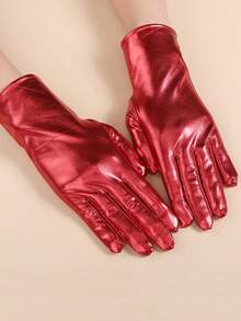 زوج من قفازات شتوية للنساء تعمل على الشاشة اللمسية، قفازات محبوكة بسيطة ودافئة