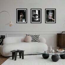 Wood 12x16 Frame Black With 10x14 Mat For 30 X 40cm Diamond Art Painting Display Picture 10 X 14 With Mat Or 12 X 16 Without Mat Large 30x40 Picture Frame For Wall Hanging Black 1 Pack - 黑色 - 查看 7