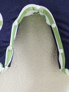 1pc Cute Cartoon Crocodile Print Long Sleeve Footed Jumpsuit For Infant, All Season - Green - View 7