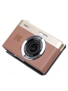 Kodak C1 Camera, 2.8-Inch Flip Screen, 13MP, 26mm Wide Angle, 1080P HD, Ultra-Thin Portable Selfie Digital Camera, Brown Set