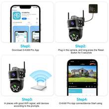 Dual-Lens Security Camera,Smart Home Wireless Network Monitoring Camera, 355° Pan-TiltRotation, Supports Wired Connection, RJ45, Home Wireless Security Camera, Supports ColorNight Vision/ Has Night Vision Function For Home Security Camera, Al Human Motion SensorAlarm; Can Monitor The Safety Of Children, The Elderly, And Pets; Cloud Storage AndApplication Control, For Home Monitoring. - Xem 3
