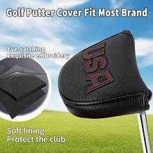 美国高尔夫球杆推杆套高尔夫球杆头套高尔夫配件高尔夫用品限量版 - 黑色 - 查看 7