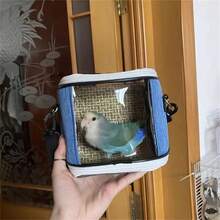 3 PiecesPortable Bird Carrier Set - Breathable Transparent Shoulder Bag, Oxford Cloth, Zipper Closure, Suitable For All Seasons - Multicolor - View 4