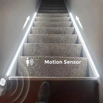 39.37-196.85 Inch LED Motion Sensor Light, Waterflow Neon Light, Suitable For Stairs, Corridors, Balconies, Wedding Decor, Indoor/Outdoor Use, Stair Lighting | Modern Lighting Design | Flexible Neon Light Strip