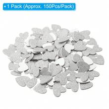 Foam Stickers, EVA Self Adhesive Glitters Foam Shape Sticker Craft Supplies For Scrapbook Card DIY Making Home Decor - 銀色心型款150Pcs - 查看 2