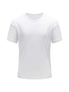 Customized Pe Rsonalized Gift ,Customized,Single Women's T-Shirt Customization,Add Your OwnText/Picture ( Badge Pattern/ Company Logo/Family Photo/Selfie, Number/Name/Quotation/Special Sentence/Funny Sentence/Slogan, Etc.),Stylish,Fashion,Hipster,Casual,Minimal Chic,Personalized - White - View 3