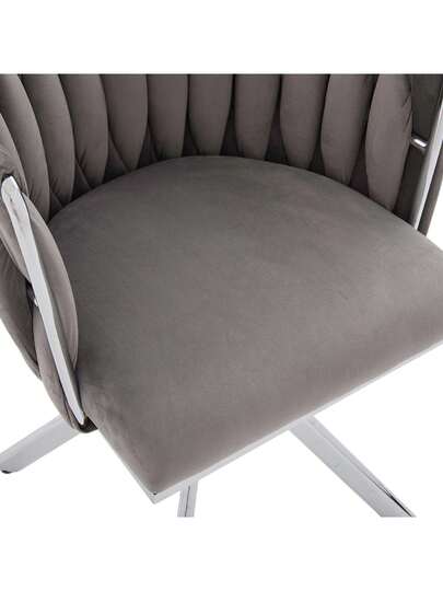 Fluwelen Seats Heavy Metal Frame, 180 Degree Swivel Function, Back, Zachte Luxurious Flexible Between Living Room, Budol Creative Workspace (Set Of 2) view 9