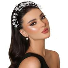 Halo Crown Stars Rhinestone Crown Headbands Goddess Headpiece Crystal Halo Headbands