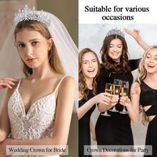 Birthday Queen Sash Tiara Crown Silver Tiaras And Crowns For Women Girls Crystal Princess Tiara Rhinestone Headbands Quinceanera Crown Headpieces Happy Birthday Decorations Accessories For