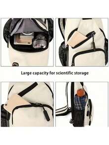 Bolsa transversal com zíper duplo para homens e mulheres, estampa divertida de gato preto, mini bolsa de peito, várias cores à sua escolha, bolsa de peito multifuncional, bolsa de ombro casual simples de grande capacidade, adequada para homens e mulheres, ideal para uso diário, atividades ao ar livre, viagens, caminhadas, portátil, escolha ideal para presentear, presente perfeito para namorada, presente perfeito para mãe, item essencial para a volta às aulas, equipamento de camping - Multicolorido - Ver 4