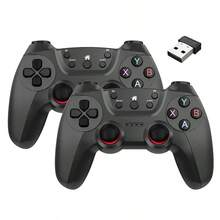 Wireless Gamepad Gaming Controller For Mobile Android Smartphone PC TV Box, 2.4G Dual Players Joystick Game Pad Remote Mando Wireless Gamepad For Android USB Double Controllers