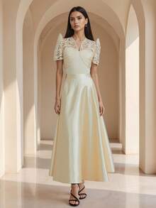 Amyenjoylife Modern Summer Women's Elegant And Simple Temperament Skirt - Gold - View 6