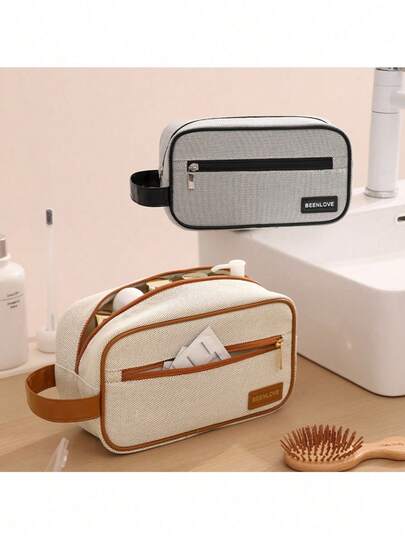 Women's Toiletry Bag, New Men's Canvas Toiletry Bag, Travel Storage Bag, Non-Sail Portable Storage Bag, Cosmetic Bag, Large Capacity