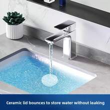 1 pieza Tapón de drenaje de fregadero con tapa de cerámica resistente (núcleo de latón) con cesta resistente a obstrucciones, adecuado para baño, cocina - Filtro de drenaje de bañera/ducha, atrapa pelos, tapón de drenaje fácil de instalar