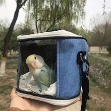 3 PiecesPortable Bird Carrier Set - Breathable Transparent Shoulder Bag, Oxford Cloth, Zipper Closure, Suitable For All Seasons - Multicolor - View 2