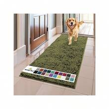Super Absorbent Microfiber Dog Door Mat For Muddy Paws, Non-Slip Washable Quick Dry Chenille Entryway Carpet, Machine Washable Indoor Outdoor Mat, Beige 28"X18" - 軍綠色 - 查看 7