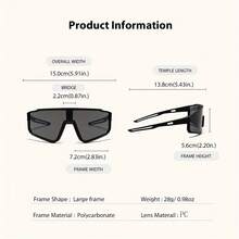 Large Frame PC Fashion Glasses For Women And Men, Optional 1 Pair/2 Pairs Set - 黑灰 - 查看 6