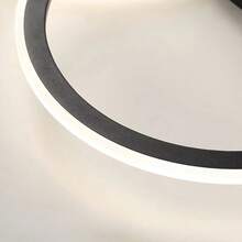 Lampu Plafon LED Interlocking 4/6 Cincin Modern, Lampu Gantung Plafon Bundar Model Flush Mount, 3 Suhu Warna yang Dapat Diredupkan, 3 Pilihan Warna Emas, Hitam, Putih, Lampu Plafon Cincin Minimalis untuk Ruang Tamu, Kamar Tidur, Lorong, Dekorasi Pencahayaan Dalam Ruangan Rumah - MultiWarna - View 9