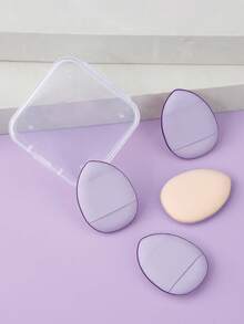 4个迷你指套粉扑粉底液小气垫散粉海绵面部遮瑕BB霜化妆工具 - 彩色 - 查看 14