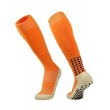 男女通用过膝足球袜，带防滑硅胶点，加厚毛圈内衬，适合专业训练 - 彩色 - 查看 12