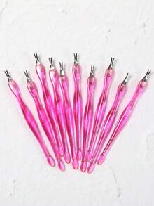 1/3/5pcs Rose Red Head Cuticle Pusher Tool Nail Stickers Nail Buffer Stainless Steel Nail Clipper Foot File Home Manicure Kit