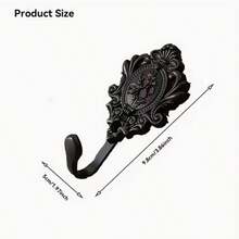 2pcs Bohemian Style Metal Wall Hooks - Rust-Proof Wall Mounted Coat And Robe Hooks Set - Easy Install Towel Hanger With Boho Design - Multicolor - View 7