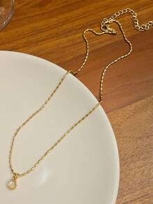 1 Stück elegante runde Halskette Choker Schlüsselbein Kette, schicker goldener Accessoire für Frauen, geeignet für Party, Bankett, Alltagstragen, Geschenk für Freunde