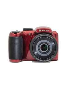 Kodak AZ255 Reisefotografiekamera, 25-facher optischer Zoom, optische Bildstabilisierung, 16,35 MP, 24 mm Weitwinkel, HD-Video, 3-Zoll-Bildschirm, CMOS-Sensor, rote Verpackung