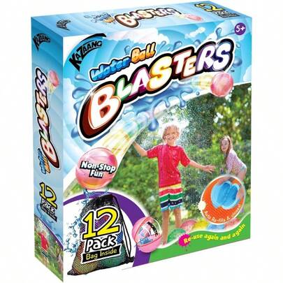 Water Ball Blasters 12Pack Reusable Water Balloons SelfSealing Silicone Water Ball With Mesh Bag For Adults Outdoor Play Water Games