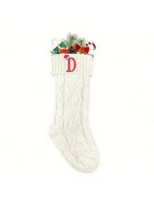 1 pezzo Calza natalizia da 18 pollici, calza lavorata a maglia a trecce di grandi dimensioni, perfetta per decorazioni del camino, decorazioni per feste natalizie, decorazioni per feste di Natale, decorazioni per il camino di casa, decorazioni per la stanza o regali di Natale. Calze natalizie personalizzate con iniziali, decorazioni natalizie per la casa, regali di Natale, decorazioni natalizie - Multicolore - Visualizzare 12