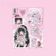 1pc - 2025 New Arrival - Y2K Style - Anime Character - Baddie Sticker - Maid Sticker - Mobile DIY Decor - Scrapbooking Material - INS Planner Gift - Home Decor - Wall Decor - Phone Tablet Sticker - Cup Computer Luggage Sticker - Stitch Toys Travel Toys Classroom Fidget Toys Mini Stuff Bath Toys Christmas Stationery Stress Ball Birthday Gift - Christmas Gift - Christmas Eve Gift - Perfect Gift - Gift - Toys - Games - Multicolor - View 23