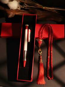 1pc Rosary Counter Set - High-End Packaged Counting Ring, Bracelet With Counter, Counter, Electronic Manual Button Counter, Compact Portable Ring Counter, Thumb Press Counter - Multicolor - View 3