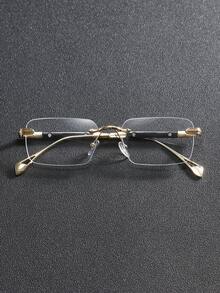 Męskie okulary retro z metalową oprawką, bez oprawek, eleganckie, idealne do codziennego dojazdu do pracy, do noszenia na co dzień, do fotografii, na wakacje na świeżym powietrzu, a także jako prezent na powrót do szkoły, idealne na Halloween, Boże Narodzenie, Wielkanoc, Walentynki, Dzień Niepodległości, Święto Dziękczynienia i Nowy Rok - Wielokolorowe - Zobacz 1
