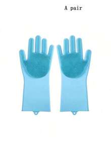 Pet Bathing Massage Gloves Silicone Soft Bristles Dog Grooming Brush For Cats And Small Animals - Multicolor - View 9