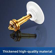 1 pieza Tapón de drenaje de fregadero con tapa de cerámica resistente (núcleo de latón) con cesta resistente a obstrucciones, adecuado para baño, cocina - Filtro de drenaje de bañera/ducha, atrapa pelos, tapón de drenaje fácil de instalar