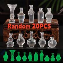 Chai thủy tinh cổ sáng tạo phong cảnh vi mô, Bình hoa trong suốt phát sáng, Phụ kiện trang trí sân vườn thực tế, Tượng nhỏ bằng nhựa phong cảnh vi mô văn phòng, Túi đựng đồ trang trí nhà búp bê tự làm, Trang trí bàn làm việc, Mô hình nhà búp bê thu nhỏ, Trang trí xe hơi, Đạo cụ chụp ảnh, Quà tặng ngày lễ, Quà tặng Giáng sinh, Quà tặng Halloween - Màu sắc - Xem 16