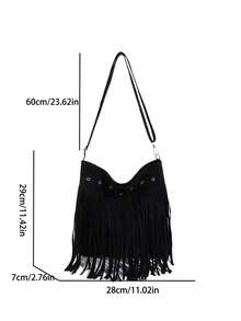 1pc Fashionable Minimalist Chic One Shoulder Tote Bag, New Korean Style Women Underarm Handbag - Black - View 3