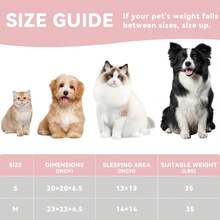 20in Washable Round Donut Indoor Pet Bed For Cats, Small Dogs, Puppies, Kittens - Anti-Slip Bottom, Calming Bed - Pink - màu nâu - Xem 2