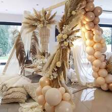 Nude Balloons, Different Sizes (5/10/12/18 Inch), Bohemian Beige Apricot Latex Balloon Arch Set, Suitable For Party Decorations, Gender Reveal Party, Graduation Ceremony, Wedding Anniversary, Bridal Shower And Other Party Supplies - Nude - View 3