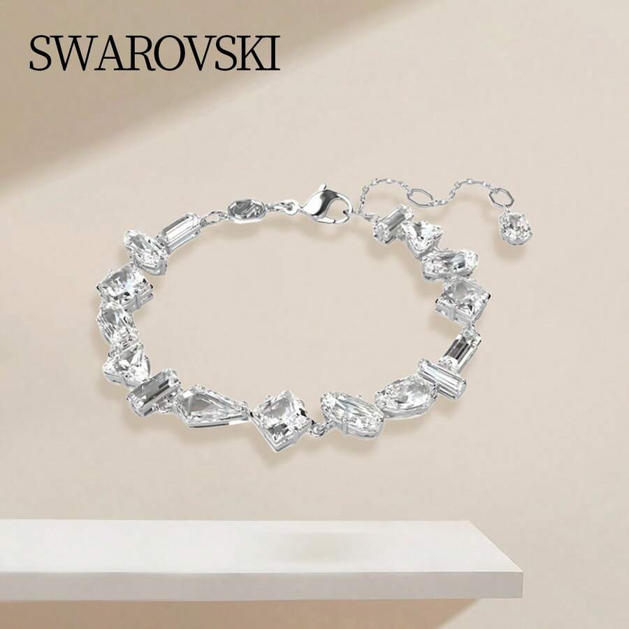 Swarovski MESMERA Women's Fashion Bracelet Bracelet Female Girlfriend Gift Birthday Gift Christmas Gift Mother's Day Gift 5661529 - White - View 1