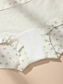 5pcs Women High Waist Printed Soft Cotton Stretch Briefs, Comfortable Fitted Panties - Multicolor - View 11