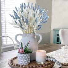 100 piezas de ramos de colas de conejo secas y mezcladas - Perfectas para arreglos florales DIY y decoración del hogar | Ideal para bodas, estilo rústico y celebraciones como Halloween, San Valentín, Acción de Gracias y Navidad