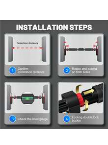 Adjustable Pull-Up Bar, Maximum Load 1080KG, Chin-Up Bar, With 5 Locks And Anti-Slip Function, No Drilling Required, No Holes Needed, Home Fitness Equipment For Strength Training - 黑色 - 查看 2