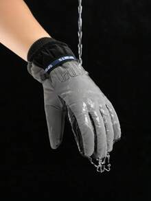 Men's Ski Gloves, Thick Warm Windproof Winter Gloves For Cycling, Riding, Outdoor, Mountaineering, Waterproof - Multicolor - View 4