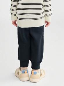 Balabala 儿童羊毛慢跑裤 幼儿款 2025 冬季 温暖舒适 - 深藍 - 查看 3
