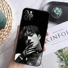 Singer Jackson Wang Phone Case Covercompatible with  16,15,14,13,12 Mini 11 Pro XR,X,XS,MAX 7,8 Plus Silicone Cover Soft Black,Covercompatible with  17 Hülle, 17 pro Hülle, 17 promax Hülle,Covercompatible with  17 Hülle, 17 pro Hülle, 17 promax Hülle